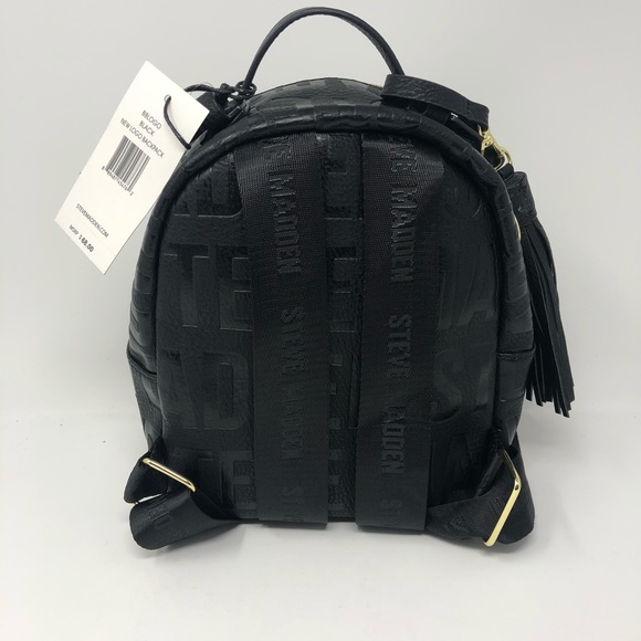 Steve Madden Small Black Backpack - Picture 3 of 6